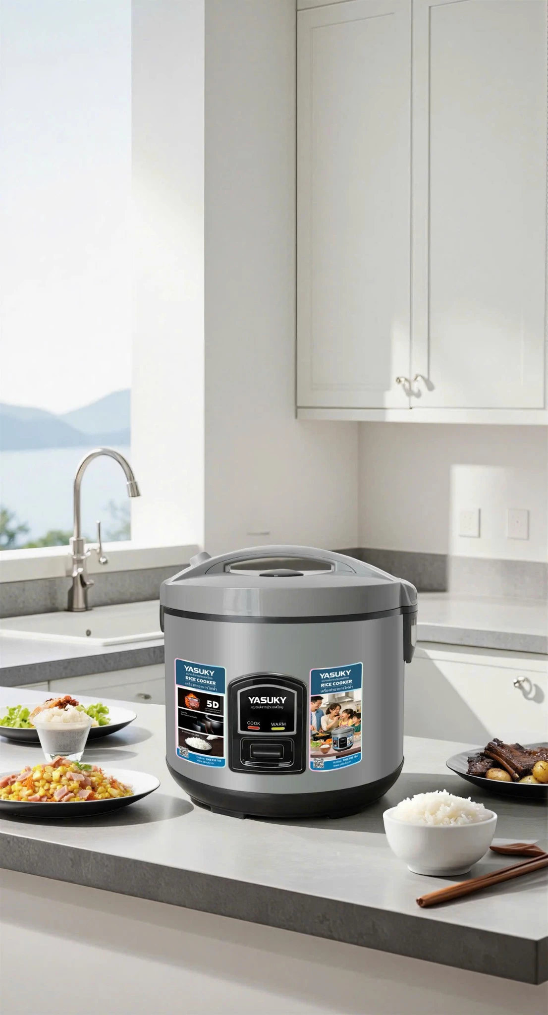 Nồi cơm điện cơ 1,8L YK-5518 - Ảnh 4