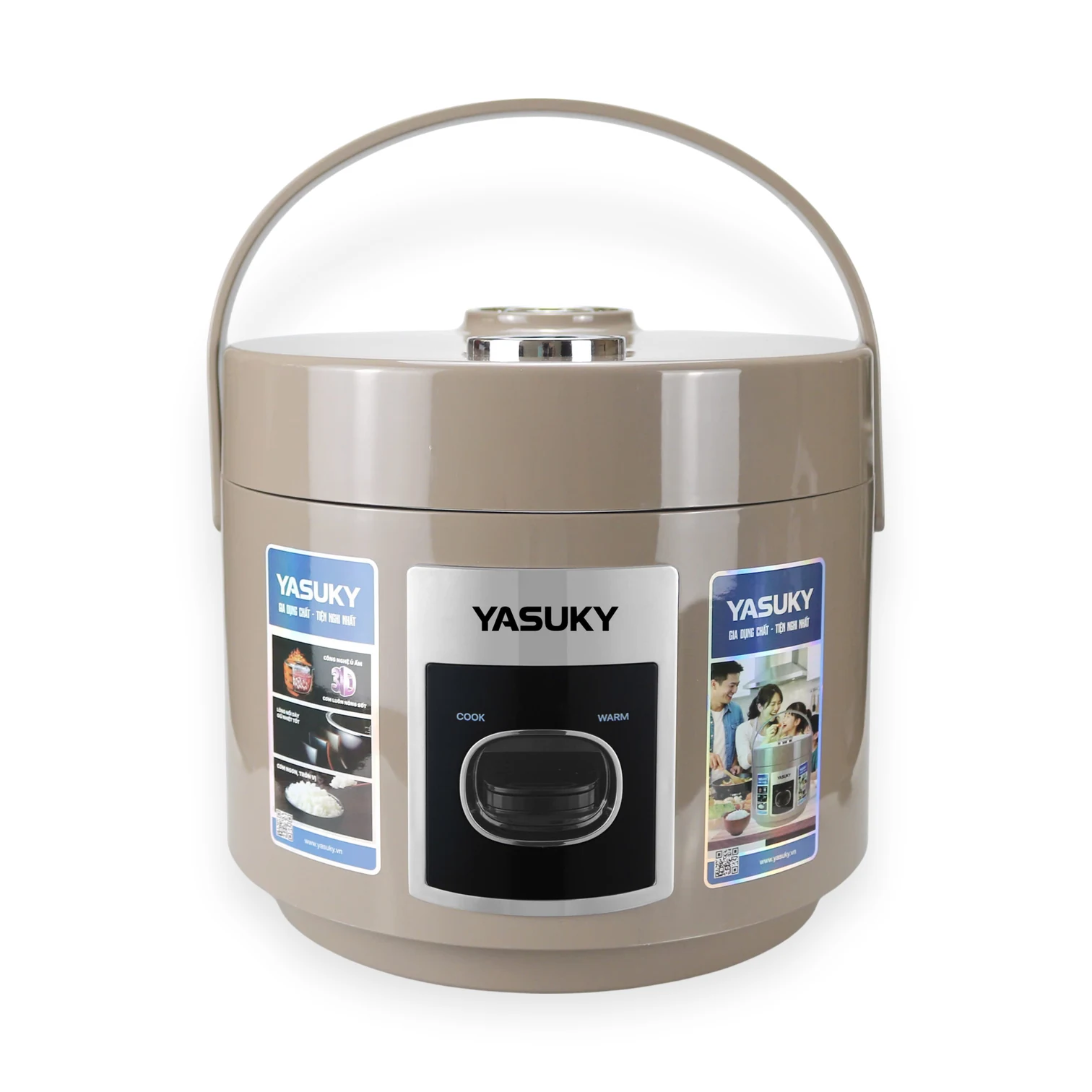 Nồi cơm quai xách 1,8L men chống dính Ceramic YK-5818